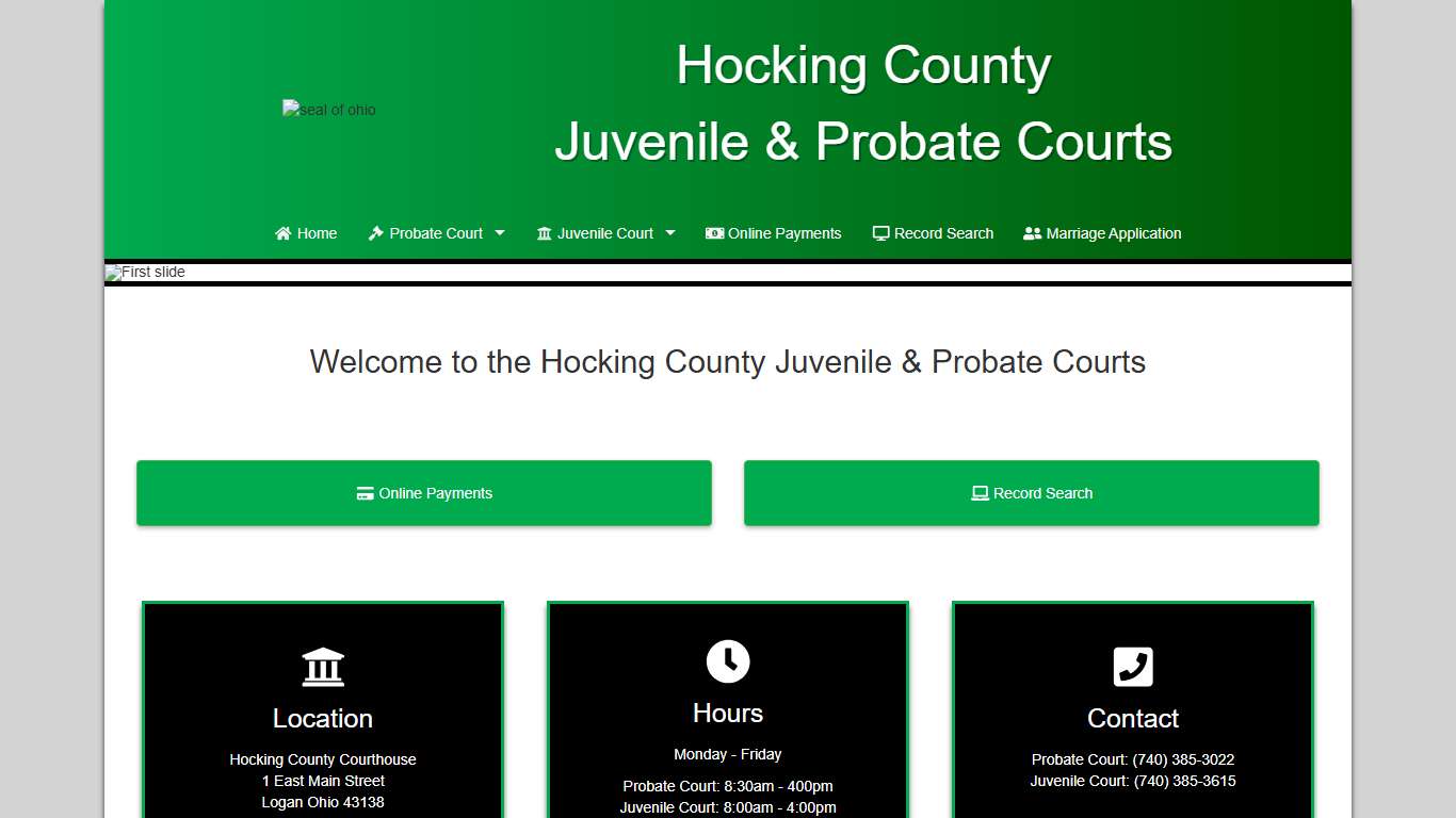 Hocking County Juvenile & Probate Courts